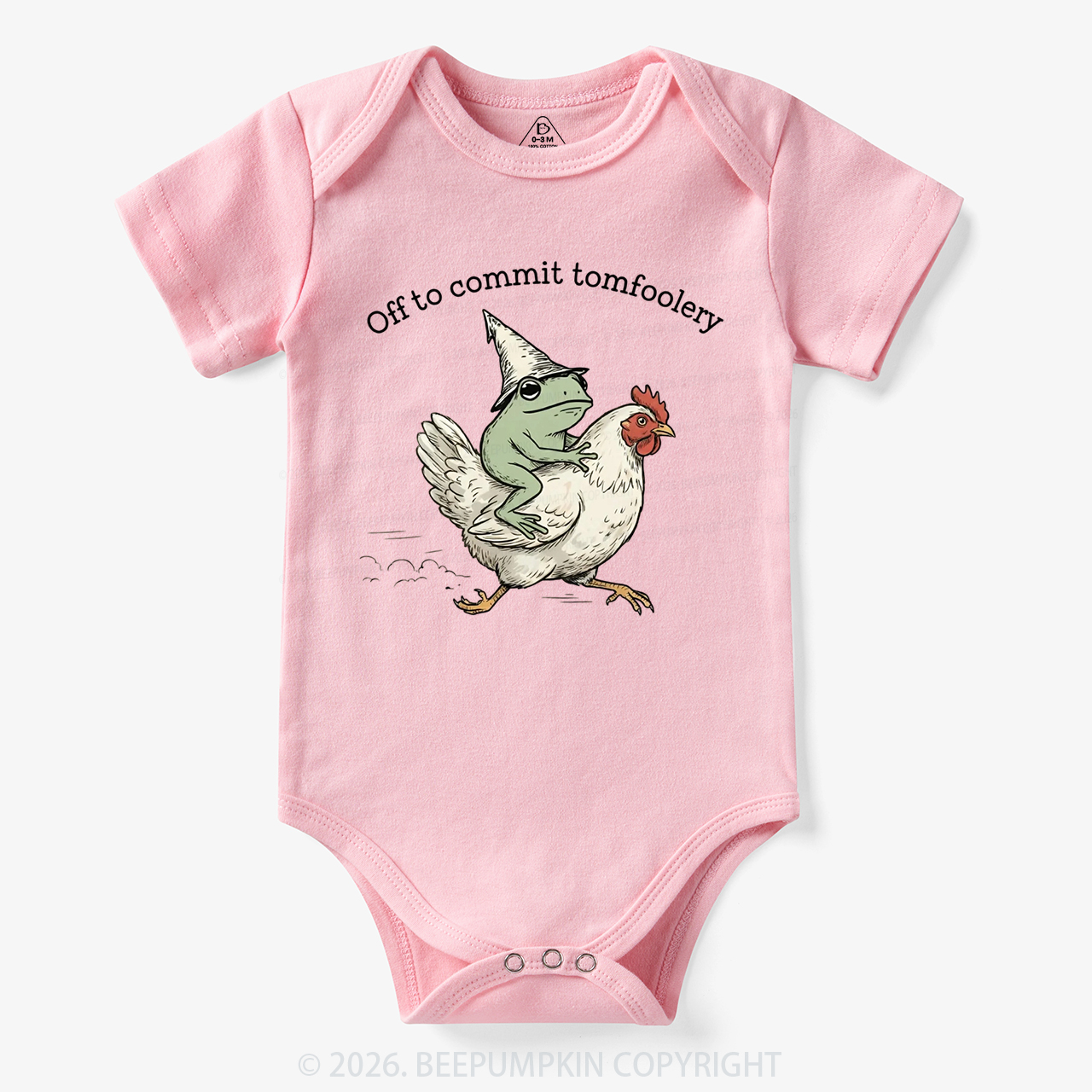 Frog Riding Chicken Off to Commit Tomfoolery Bodysuit