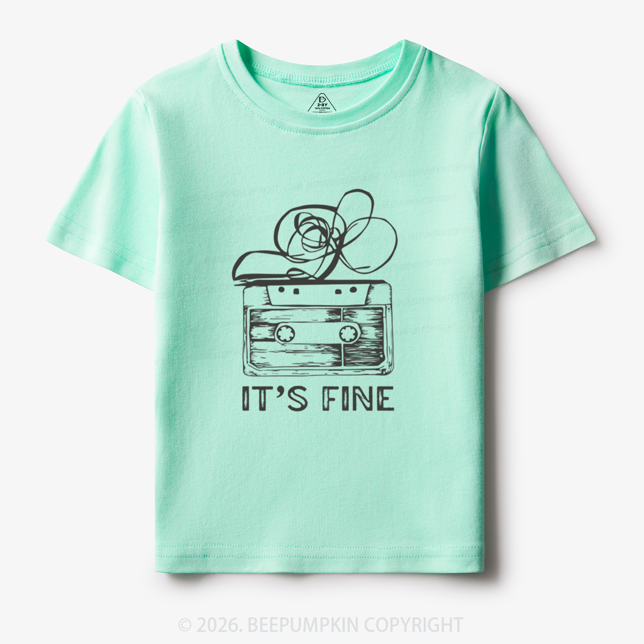 Retro Cassette Tape It’s Fine Toddler&Kid's Tees