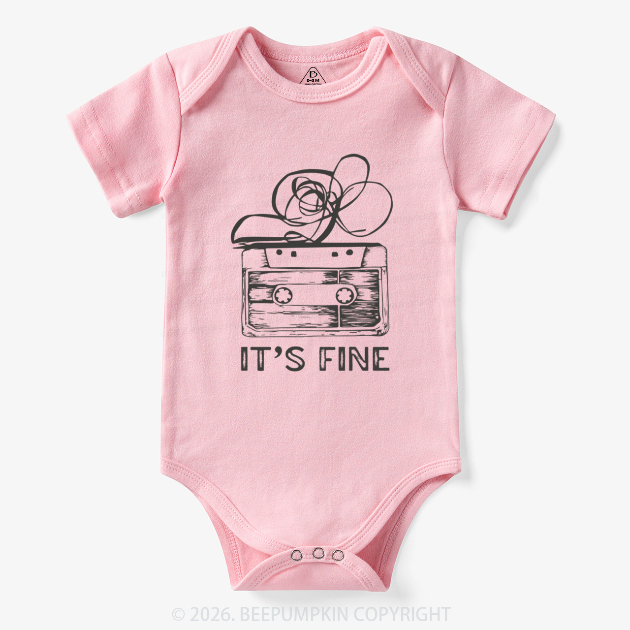 Retro Cassette Tape It’s Fine Bodysuit
