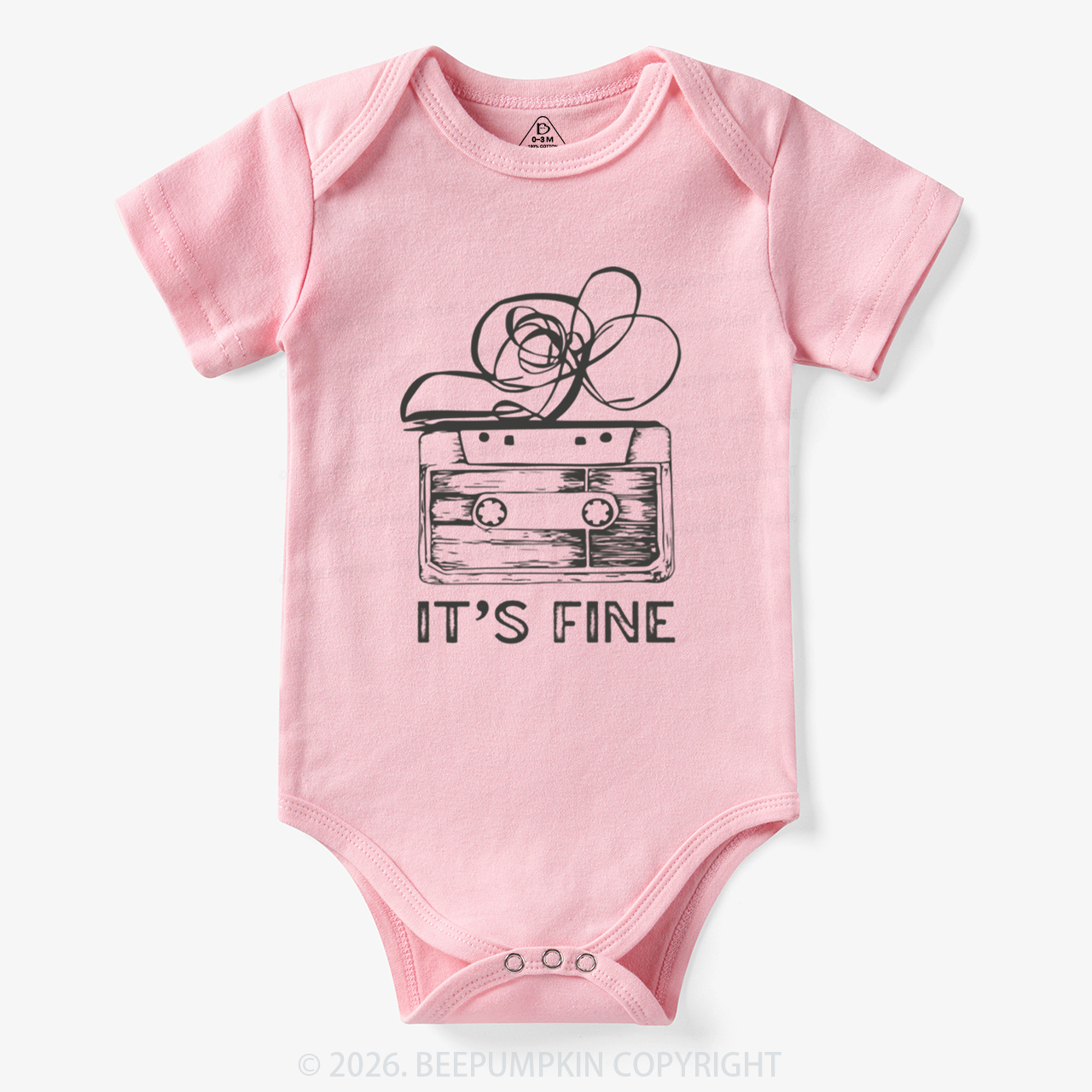 Retro Cassette Tape It’s Fine Bodysuit