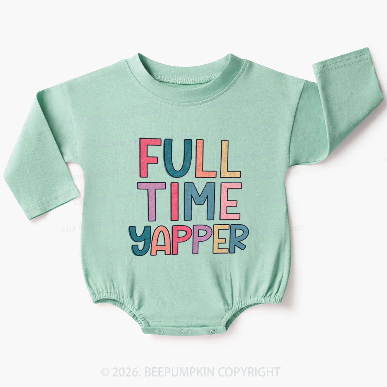 Full Time Yapper Baby Bubble Romper