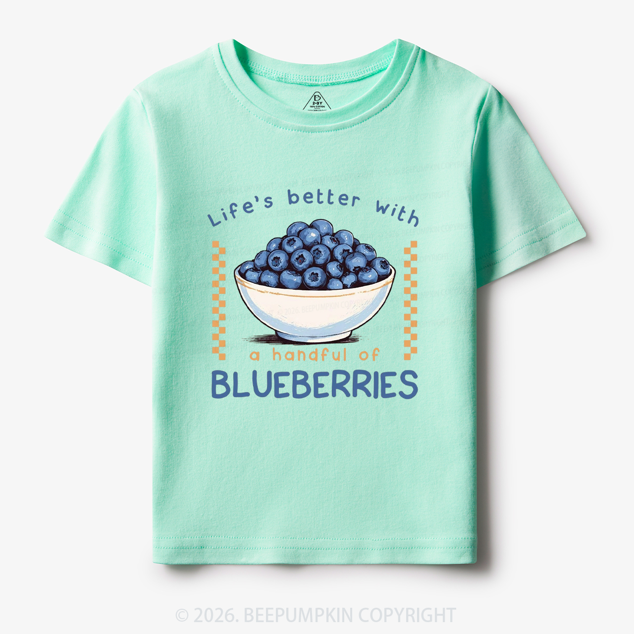 Life's better with a handful of Blueberries Funny Toddler&Kid's Tees