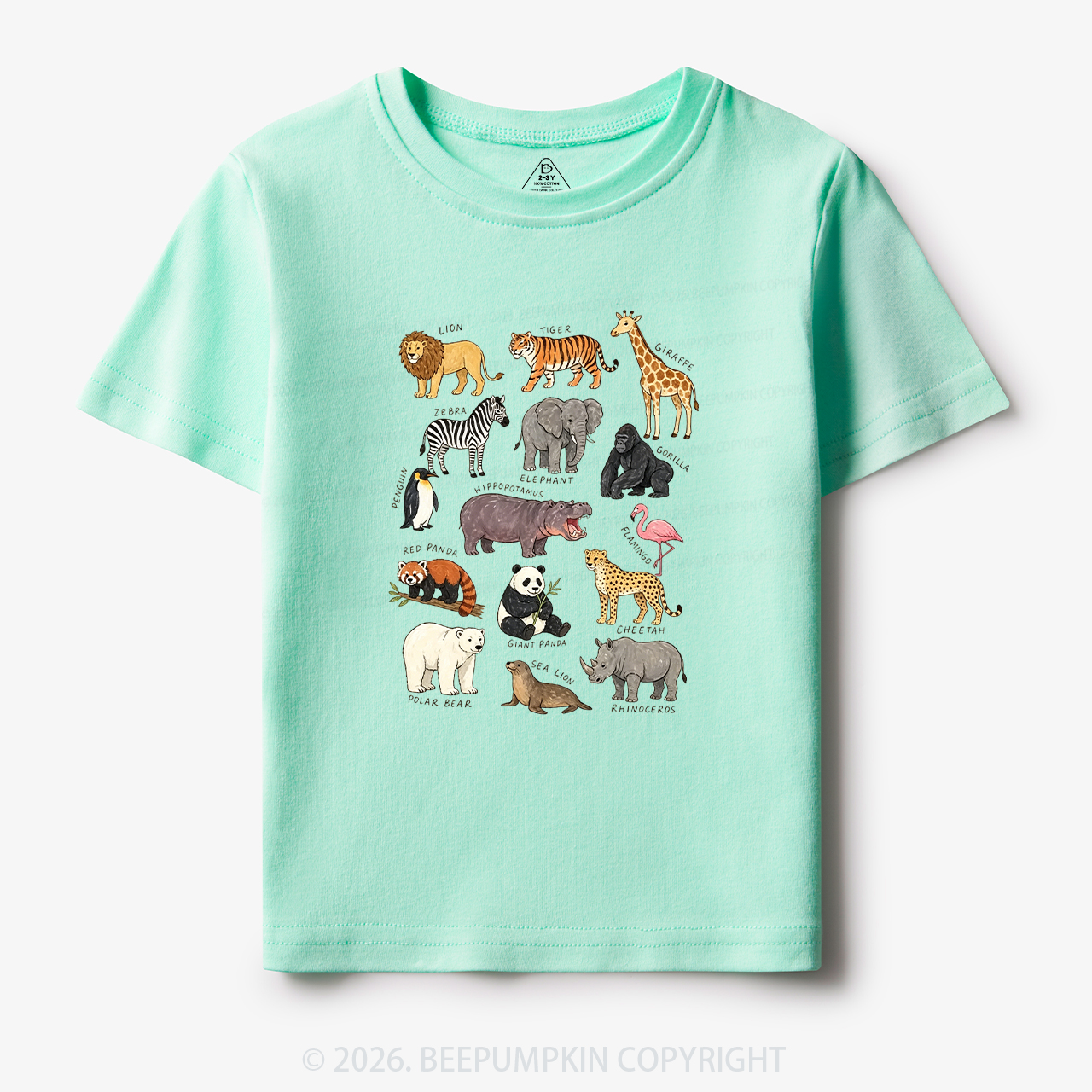 Zoo Animals Toddler&Kid's Tees