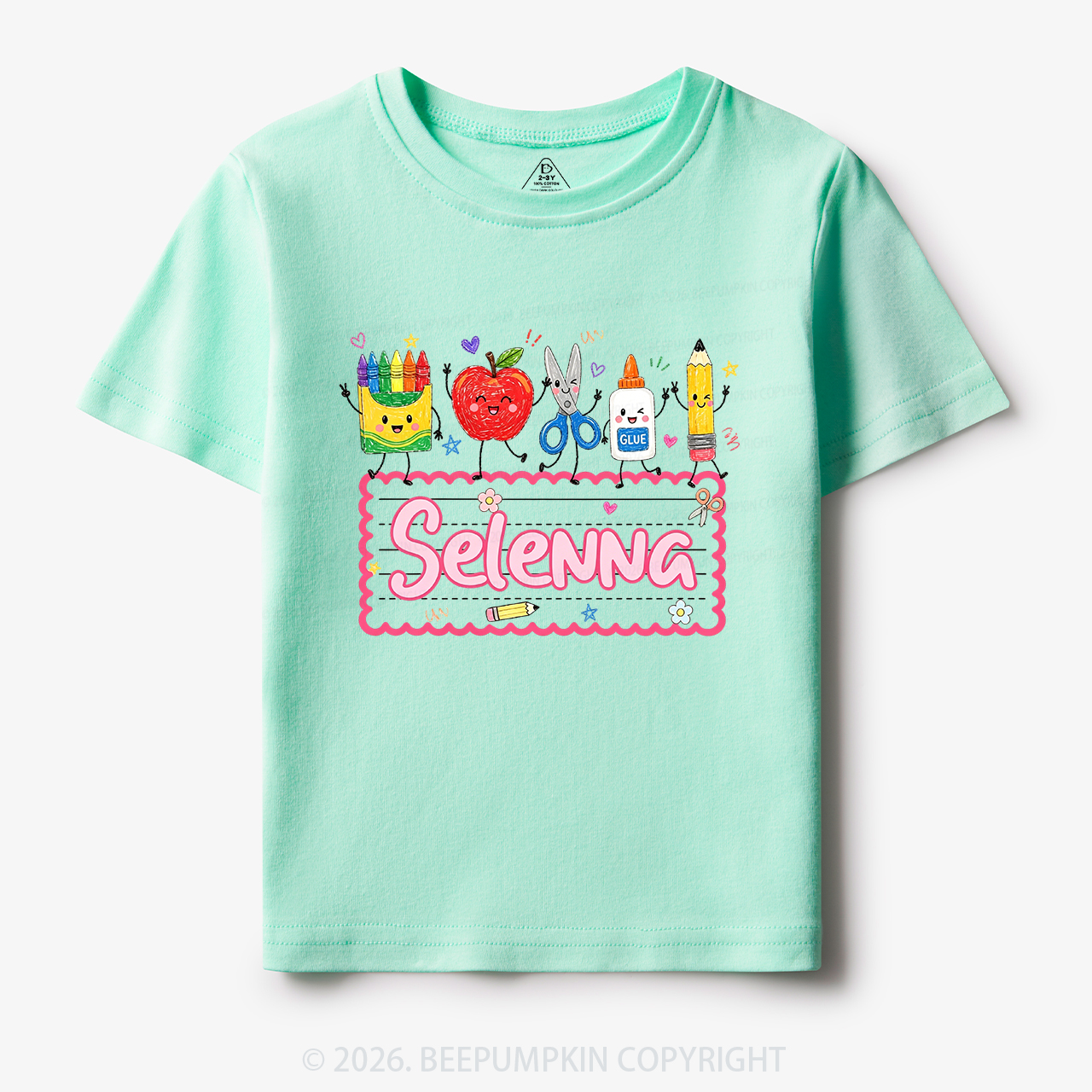 Personalized Back to School Doodle Name Toddler&Kid's Tees