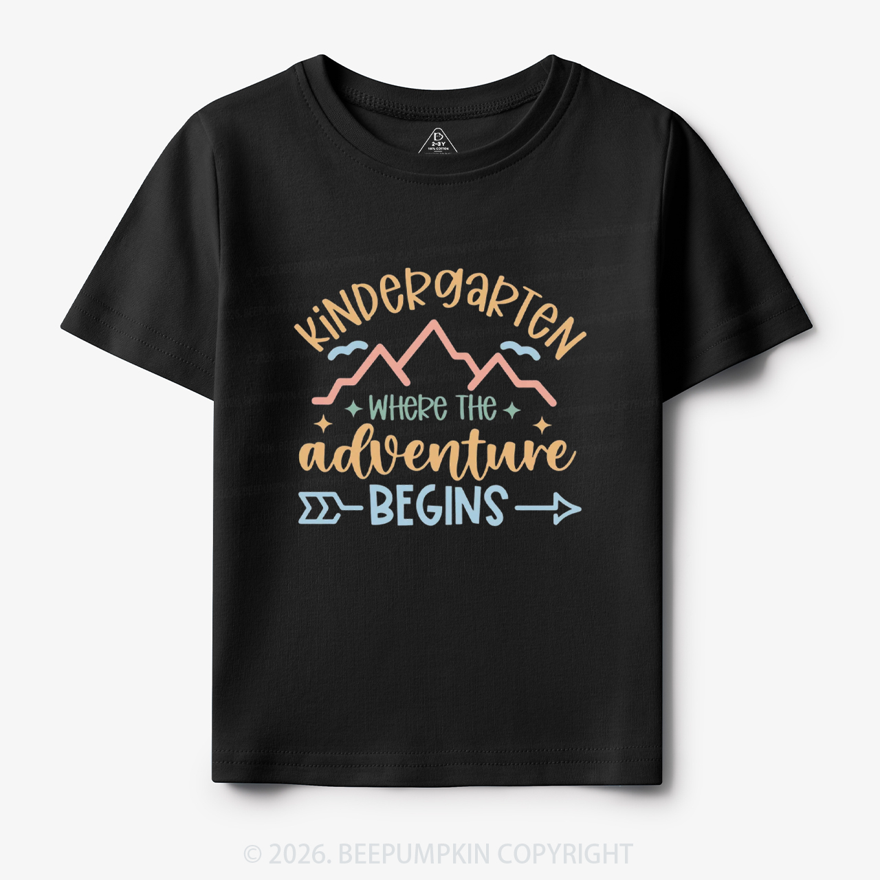 Personalized Kindergarten Where the Adventure Begins Toddler&Kid's Tees