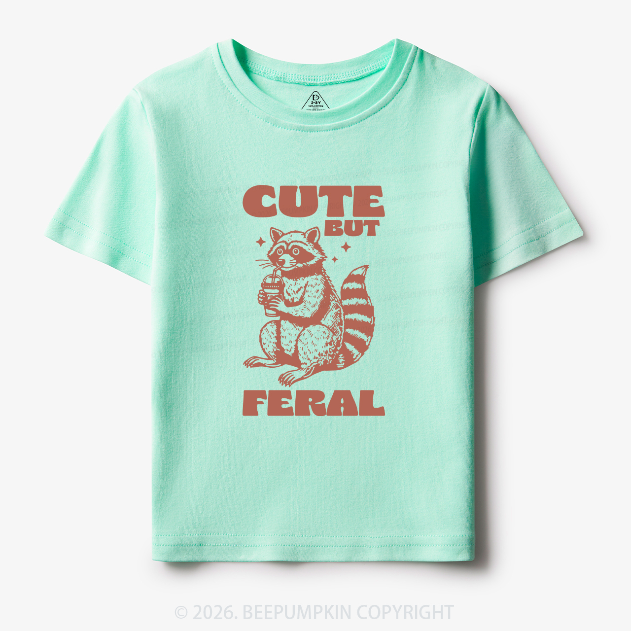 Cute But Feral Toddler&Kid's Tees Beepumpkin 7