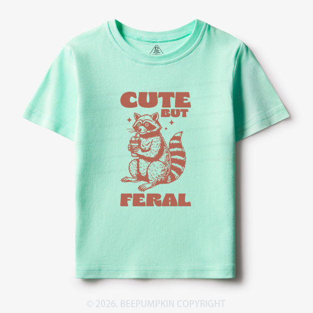 Cute But Feral Toddler&Kid's Tees Beepumpkin 7
