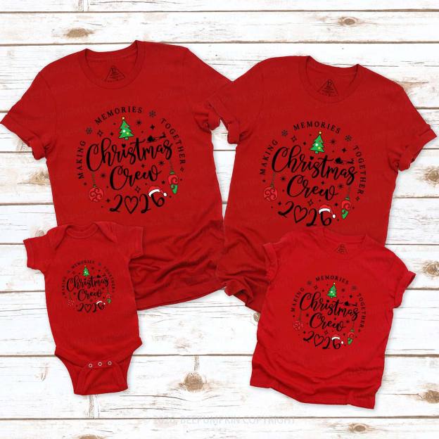 Making Memories Together 2026 Family Christmas Shirts Beepumpkin