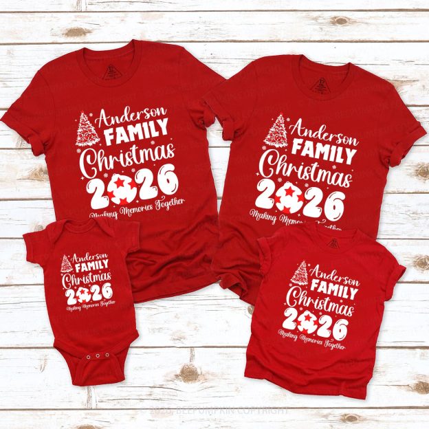 2026 Custom Making Memories Family Christmas Shirts Beepumpkin
