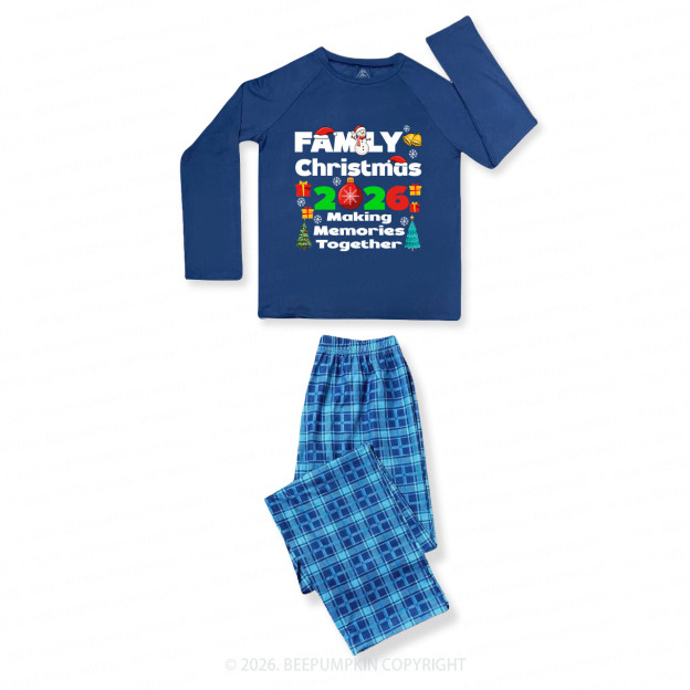 Christmas Group 2026 Matching Blue Pajamas Beepumpkin