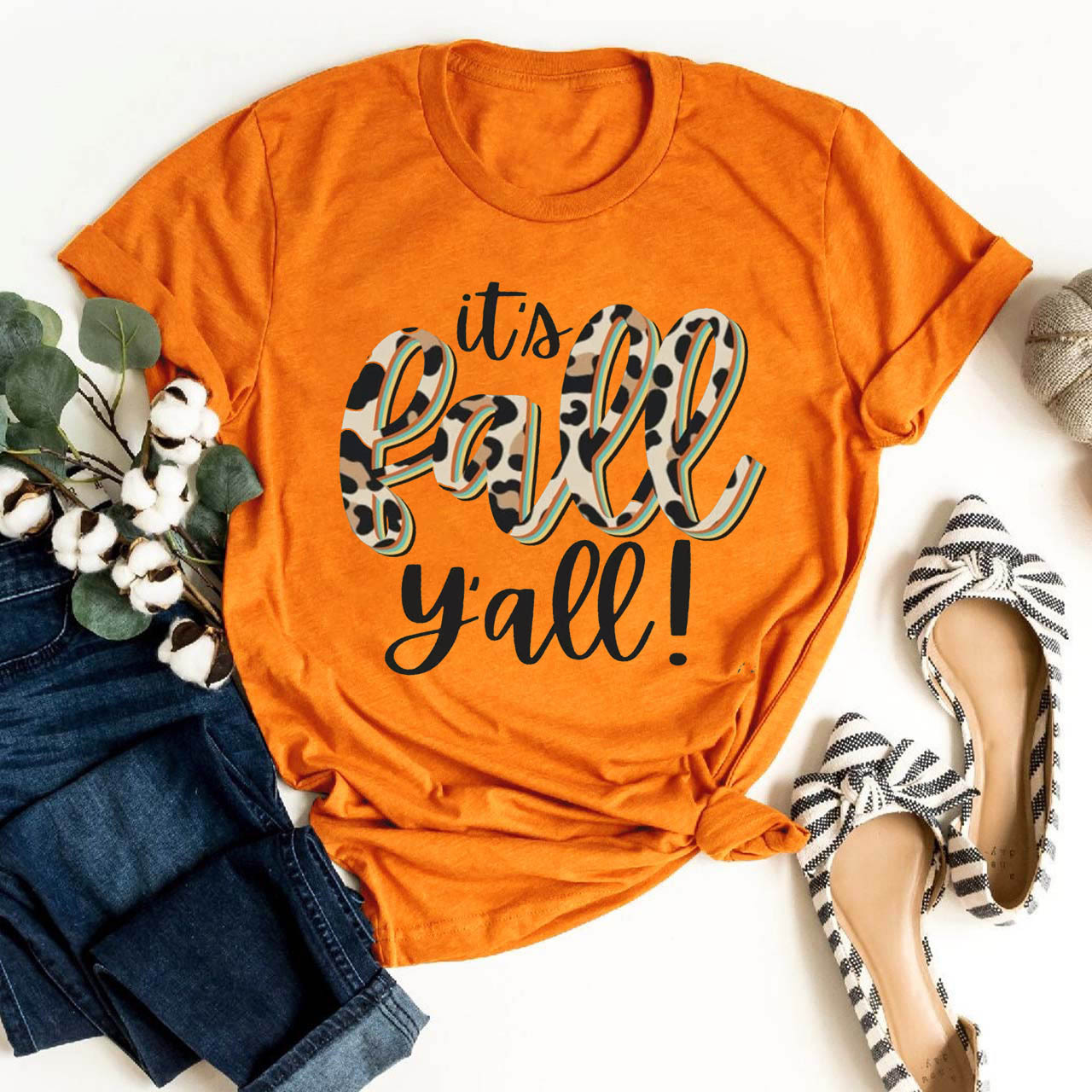 It's Fall Y'all Pumpkin Shirts For Her