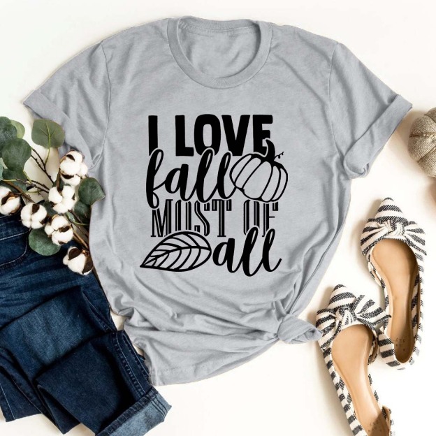 I Love Fall Most Of All Shirt