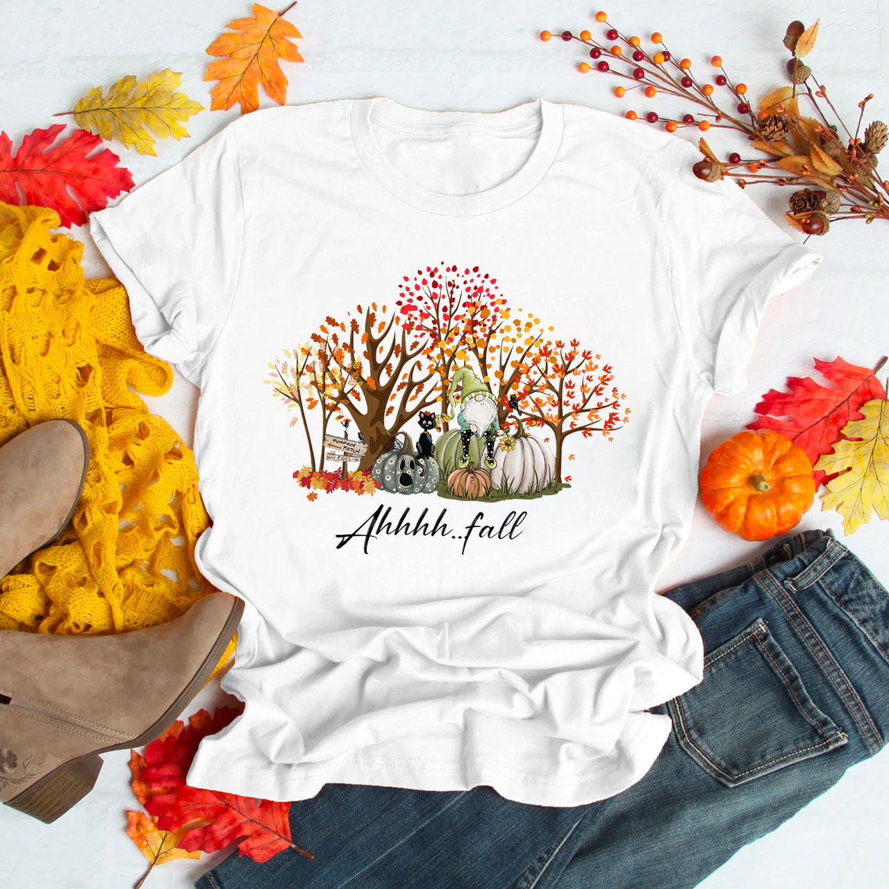 Fall Pumpkin Elves Shirt For Her