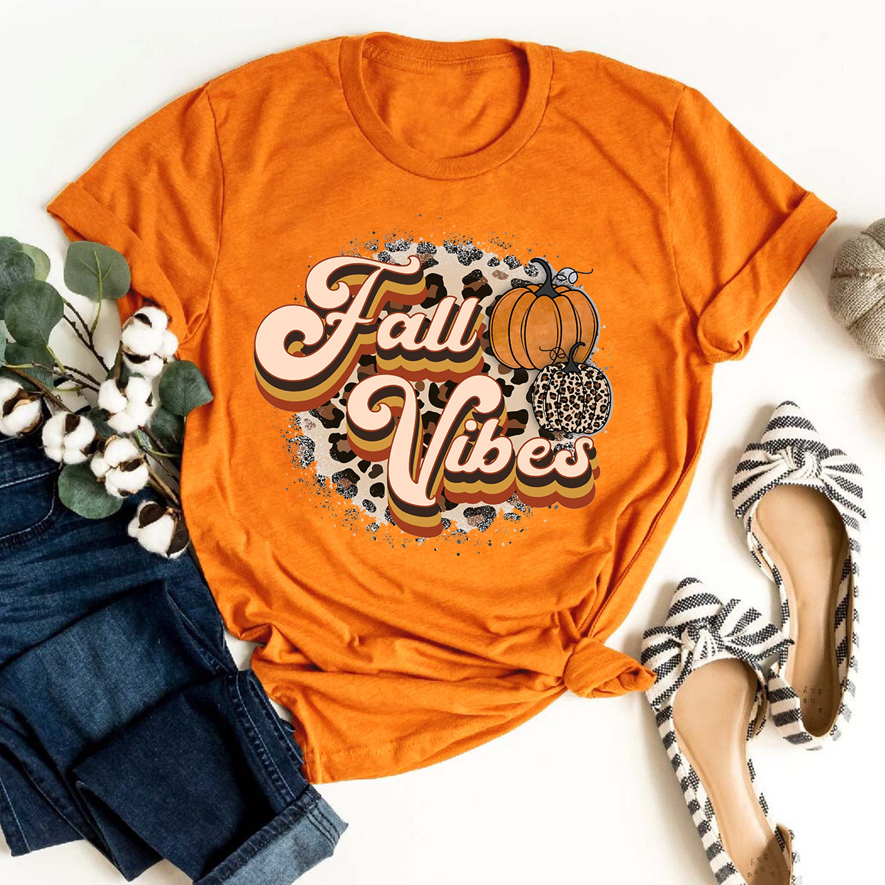 Fall Vibes Retro Shirt For Her