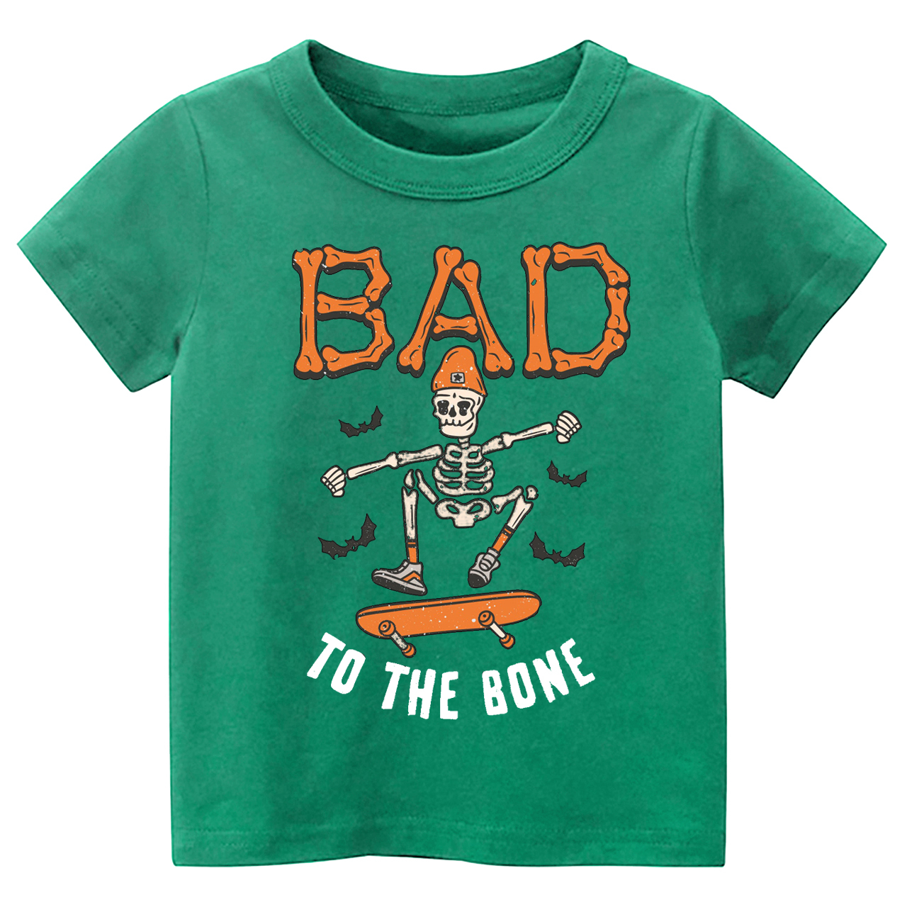 Bad To The Bone Halloween Kids Shirt 