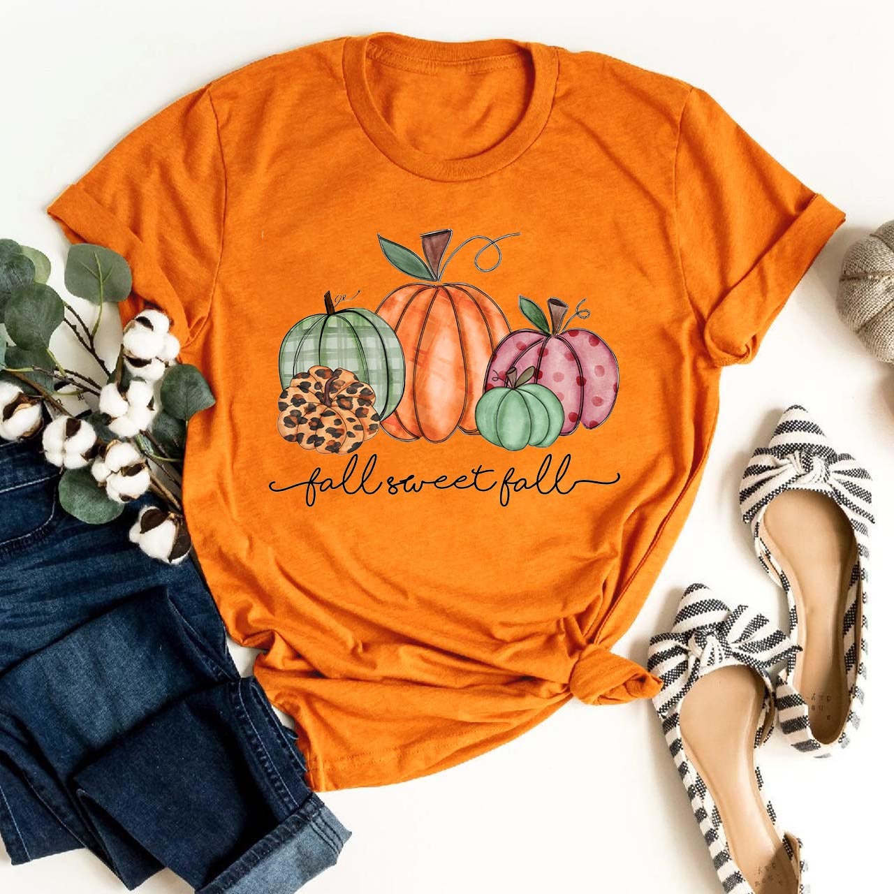 Pretty Pastel Pumpkins Fall Sweet Fall Tees