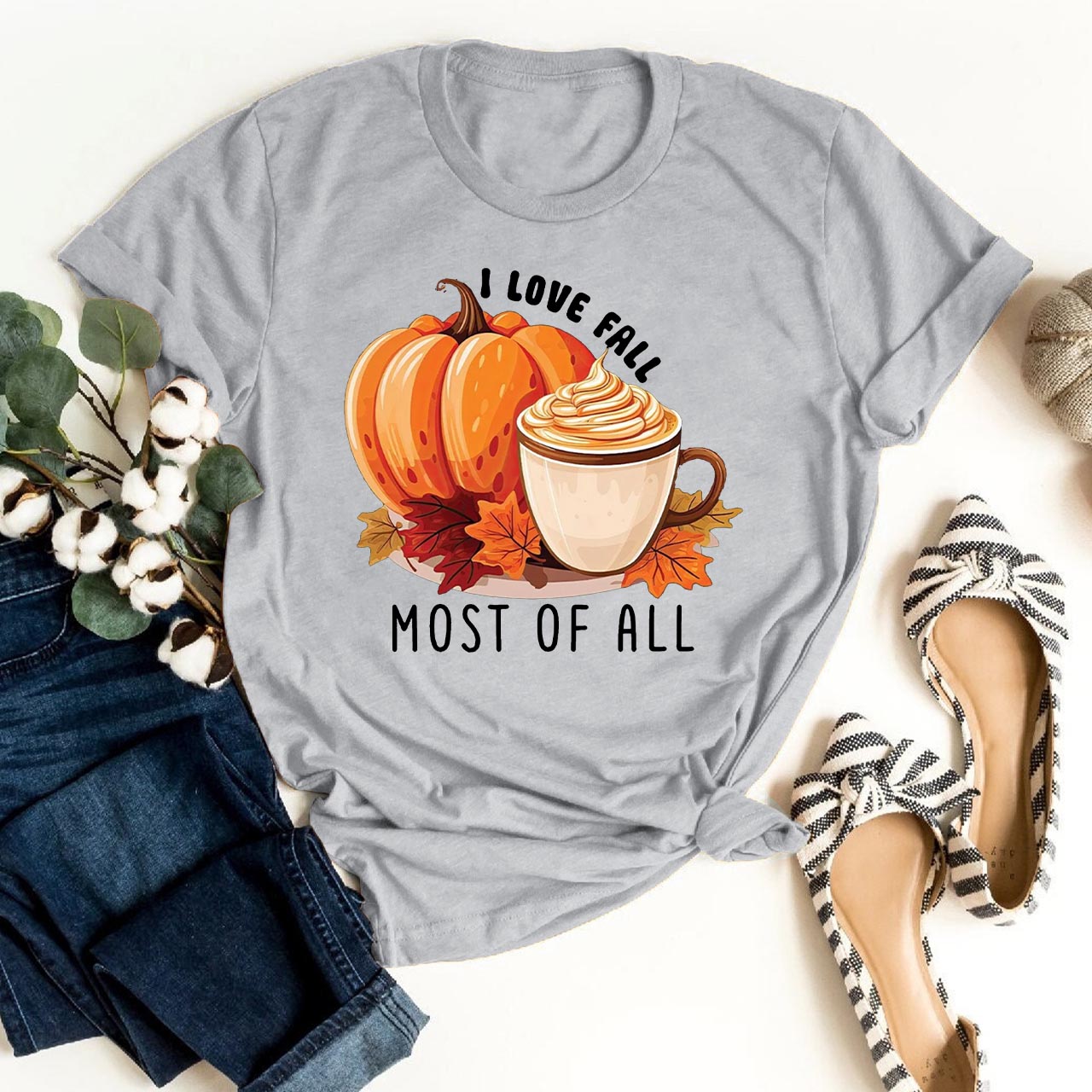 I Love Fall Most Of All Pumpkin Shirts