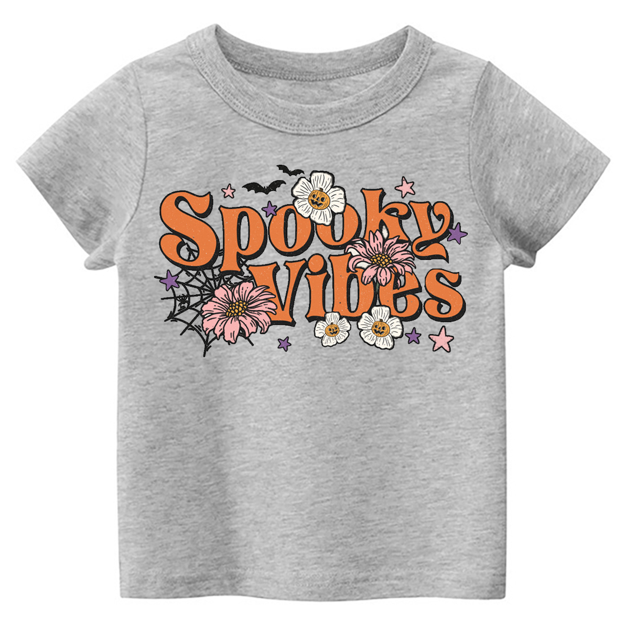 Spooky Vibes Retro Cute Kids Shirt 
