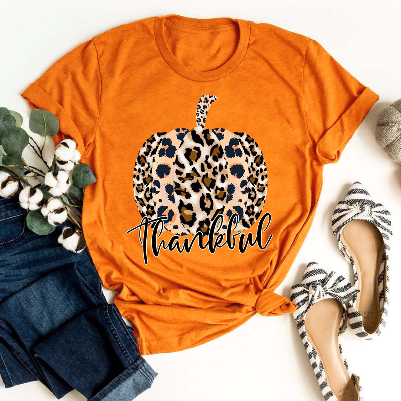 Leopard Pumpkin Shirt For Her
