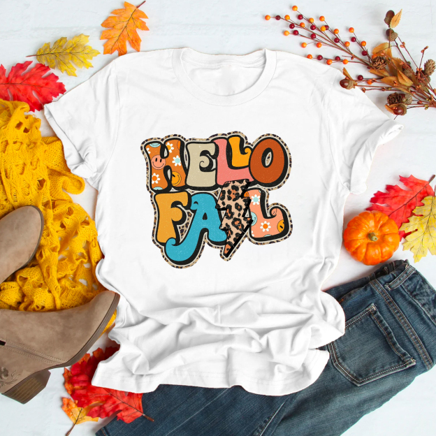 Hello Fall Leopard Cute Shirt For Her