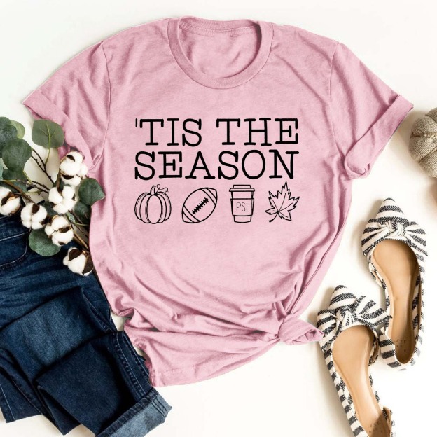 Tis The Season Pumpkin Football Shirt 