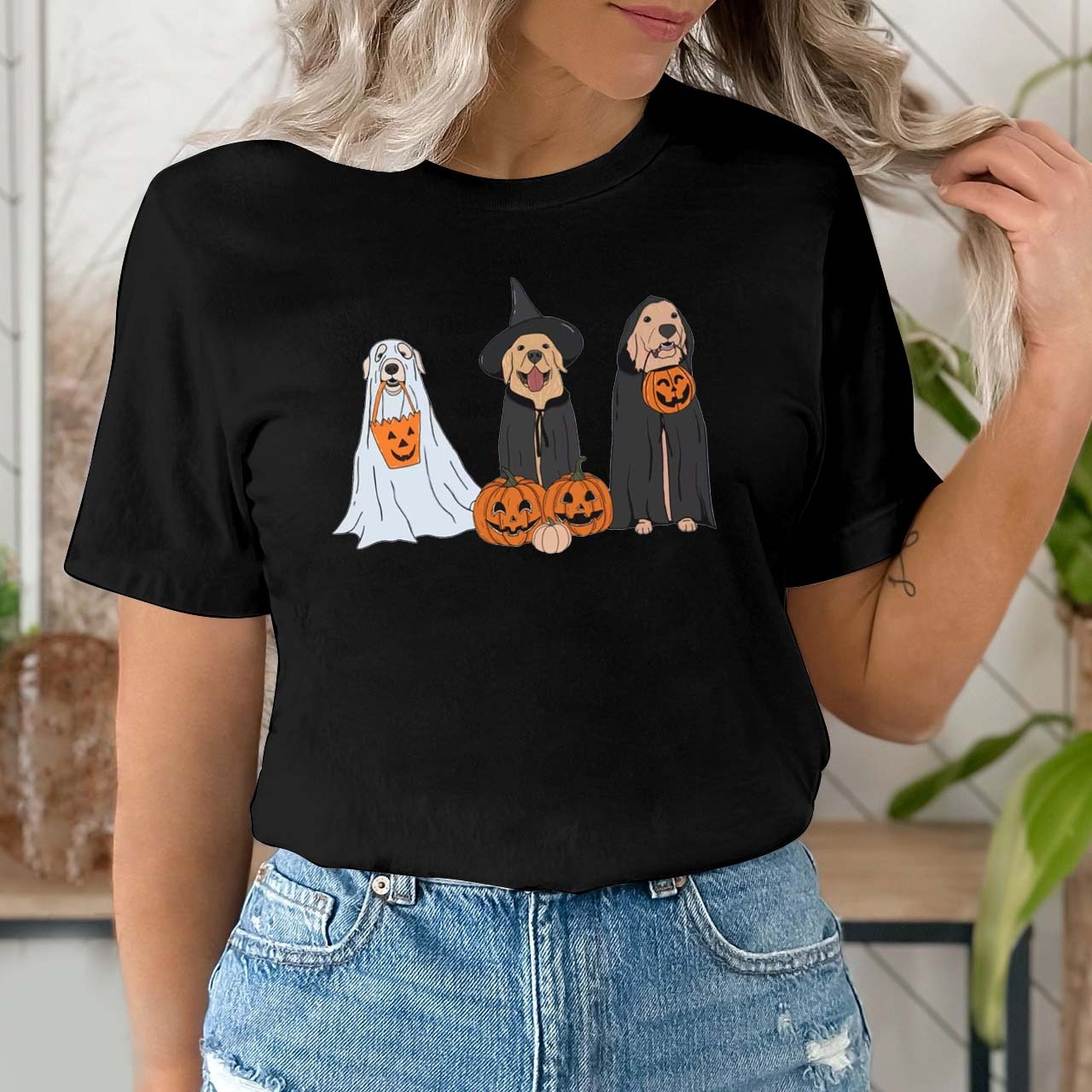 Spooky Season Ghost Dogs Shirt For Her