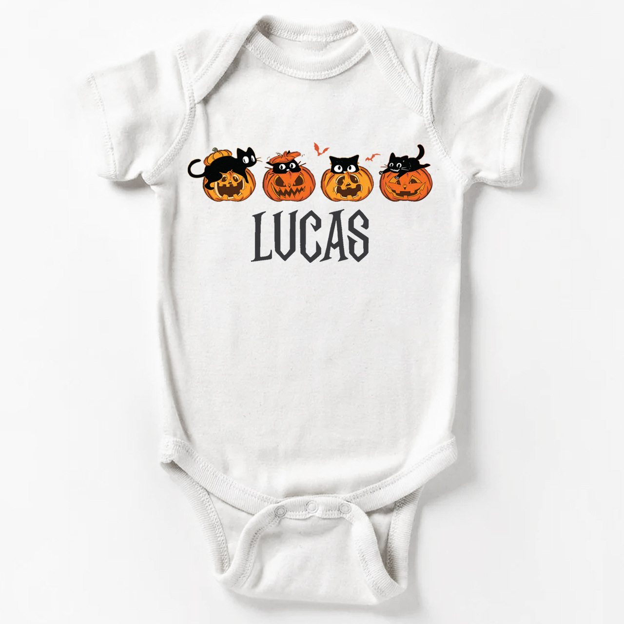 Personalized Halloween Pumpkin Bodysuit For Baby