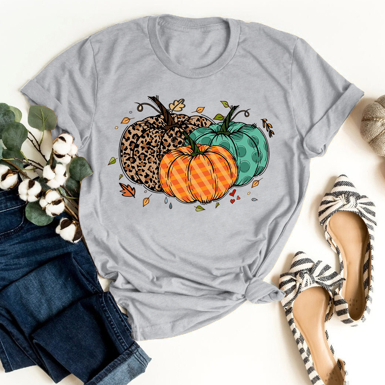 Peace Love Pumpkin Shirt For Her