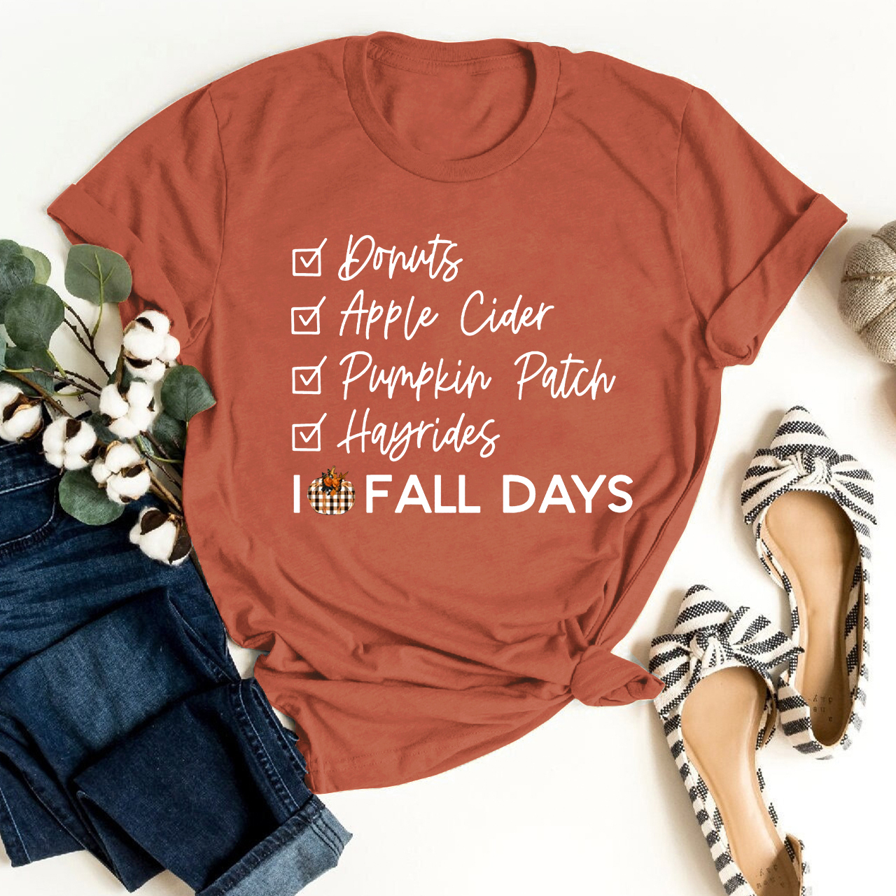 Donuts Apple Cider Pumpkin Patch Hayrides Shirt