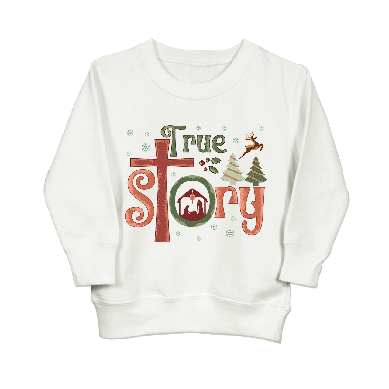 True Story Holiday Natural Kids Sweatshirt