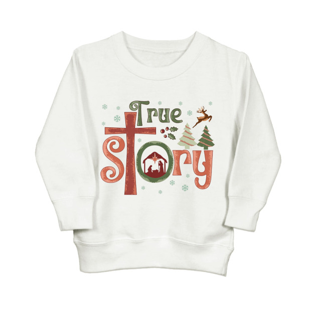 True Story Holiday Natural Kids Sweatshirt