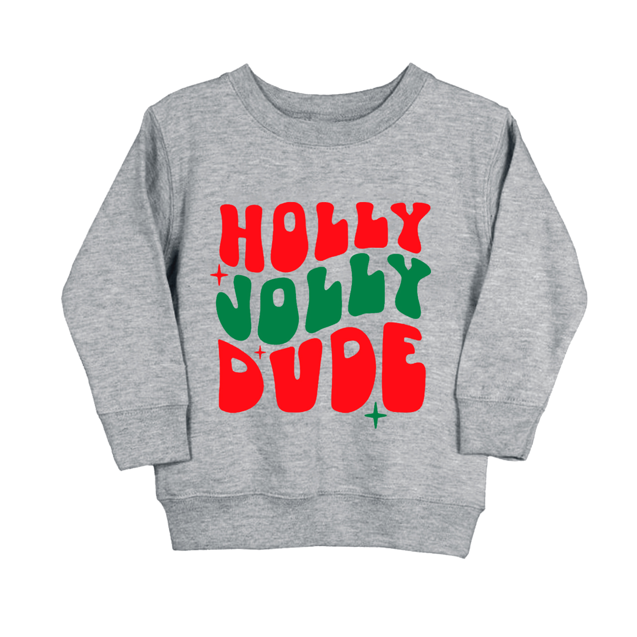 Holly Jolly Dude Kids Sweatshirt