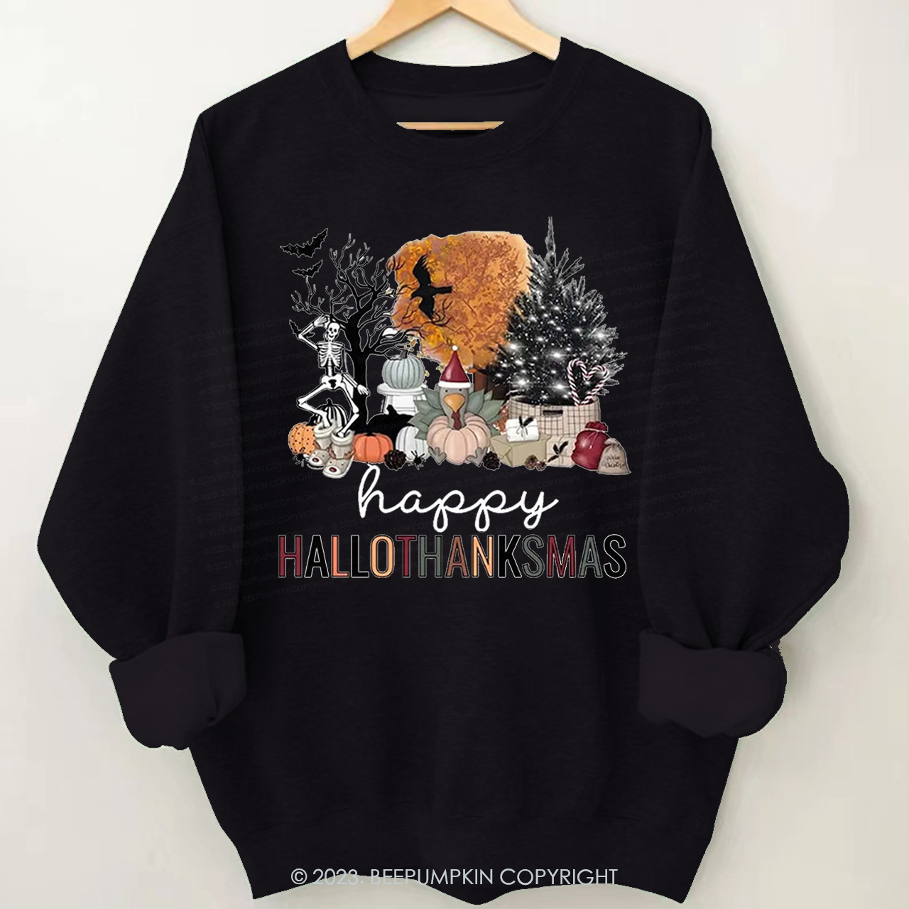 Happy Hallothanksmas Fall Sweatshirt