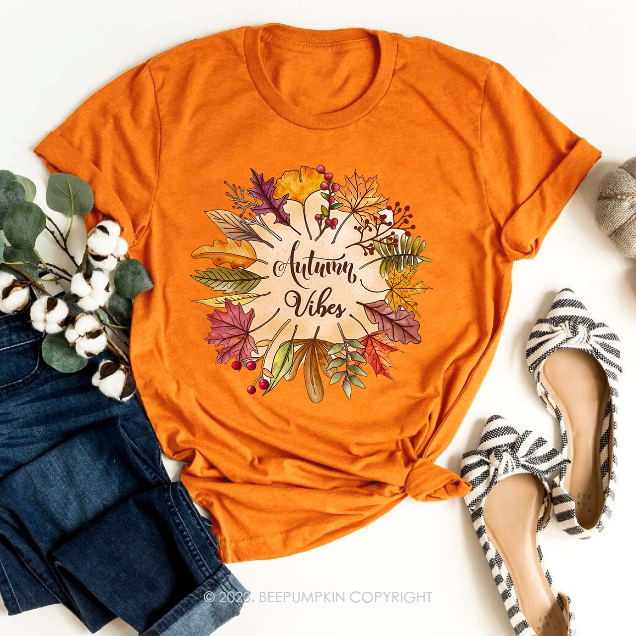 Pretty Fall Leaves Autumn Tees