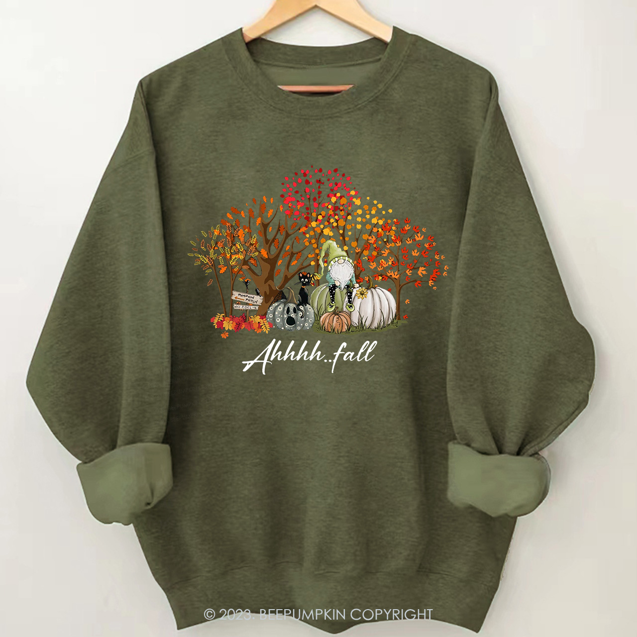 Fall Pumpkin Elves Sweatshirts For Her