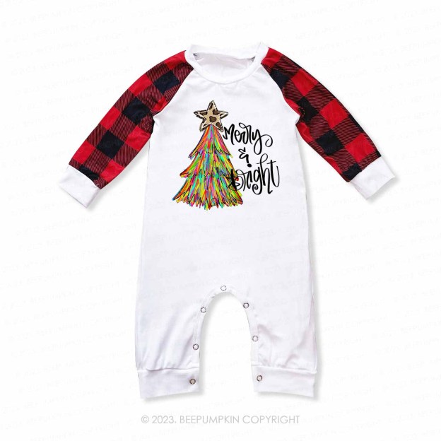 Merry And Bright Christmas Tree Matching Family Pajamas Beepumpkin