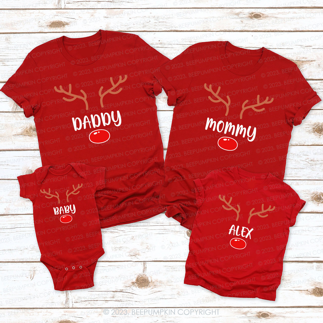 Personalized Christmas Group Family Matching Shirts Beepumpkin
