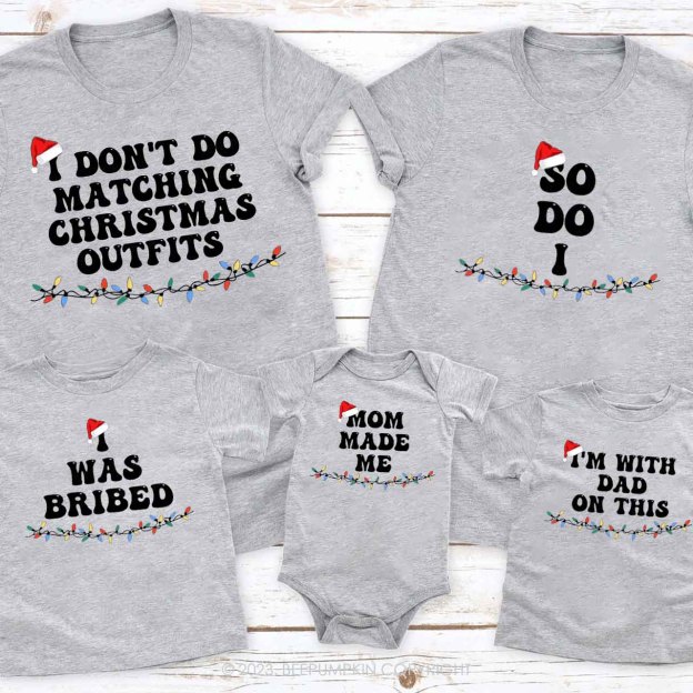 Funny Group Christmas Family Matching Shirts Beepumpkin