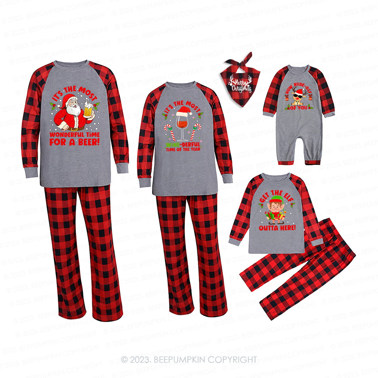 Personalized Funny Party Matching Pajamas For Family Beepumpkin