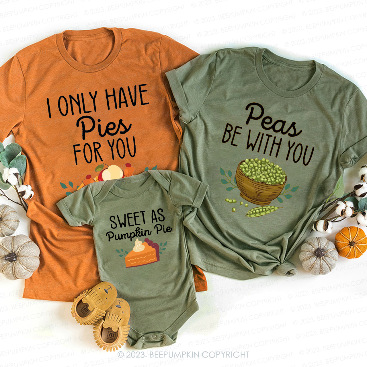 Personalized Thanksgiving Delicious Food Family Matching Shirt Beepumpkins