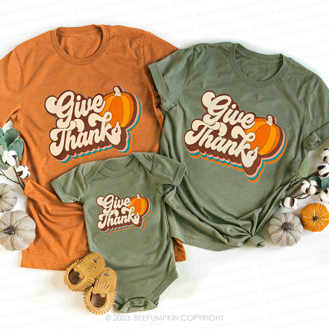 Thanksgiving Gratitude Everything Family Shirt Beepumpkins