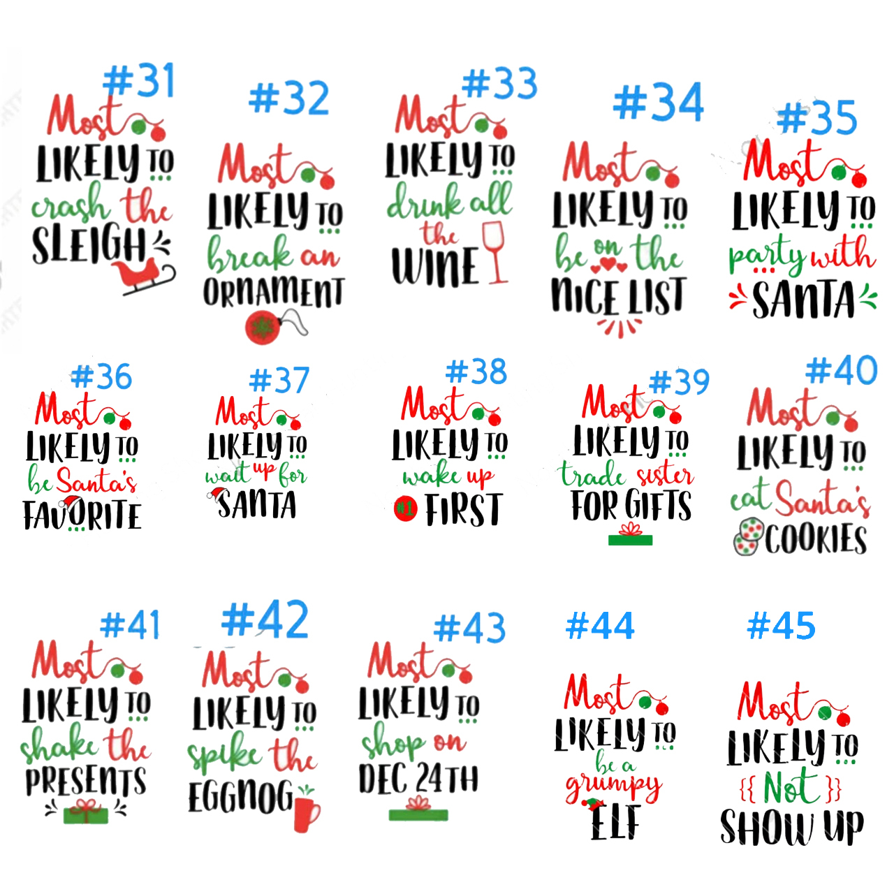 Personalized Most Likely To Christmas Funny Matching Group Tees Beepumpkin