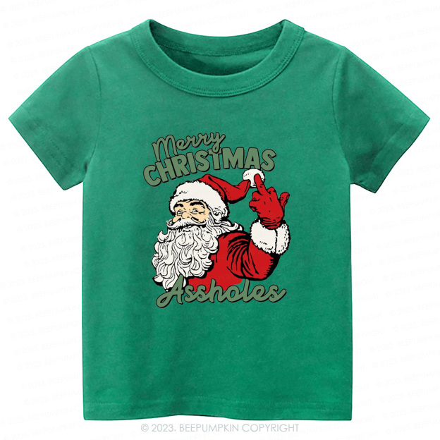 Retro Santa Funny Sarcastic Tees For Kids Beepumpkin