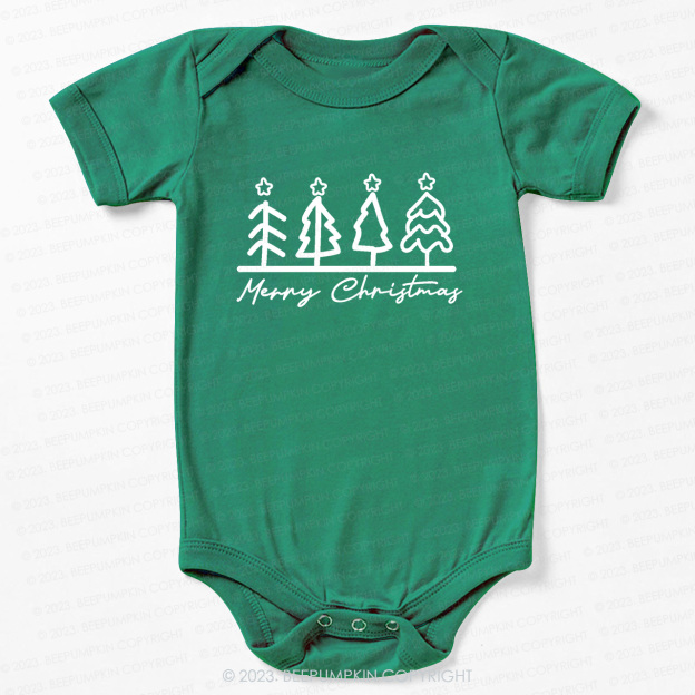 Natural Toddler Tee Christmas Tree Bodysuit For Baby Beepumpkin