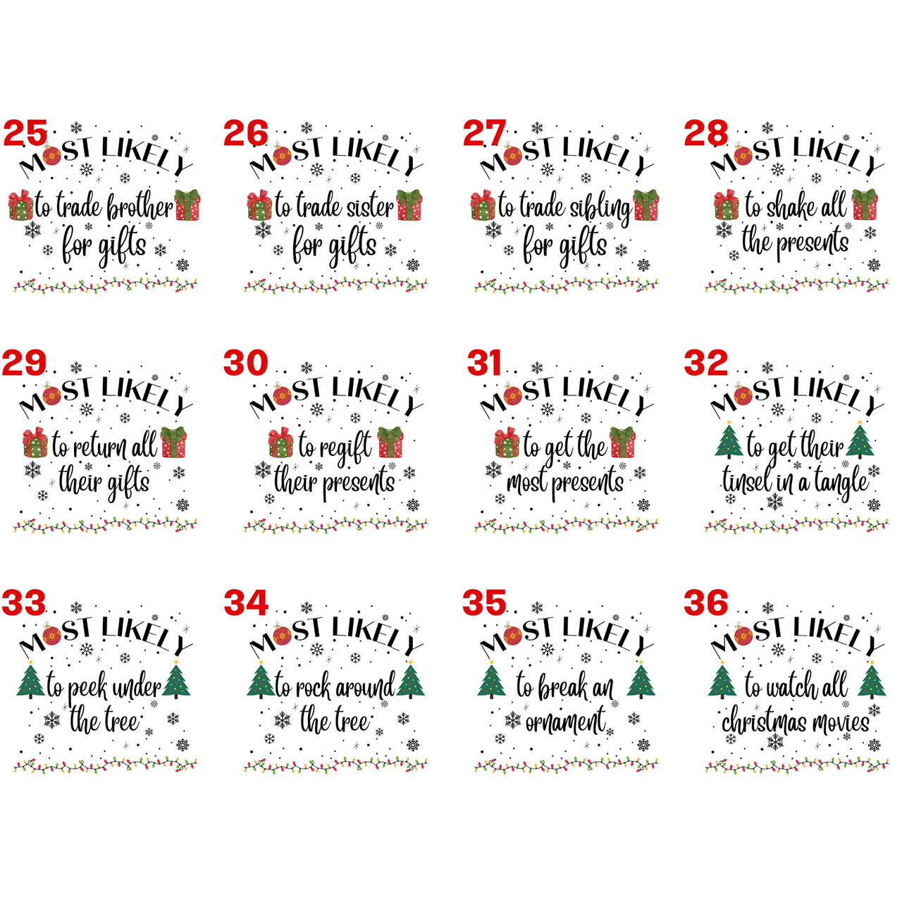 Christmas Most Likely ToFamily Matching Shirts Beepumpkin