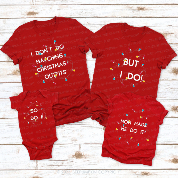 Christmas Holiday Fashion Matching Shirts Beepumpkin