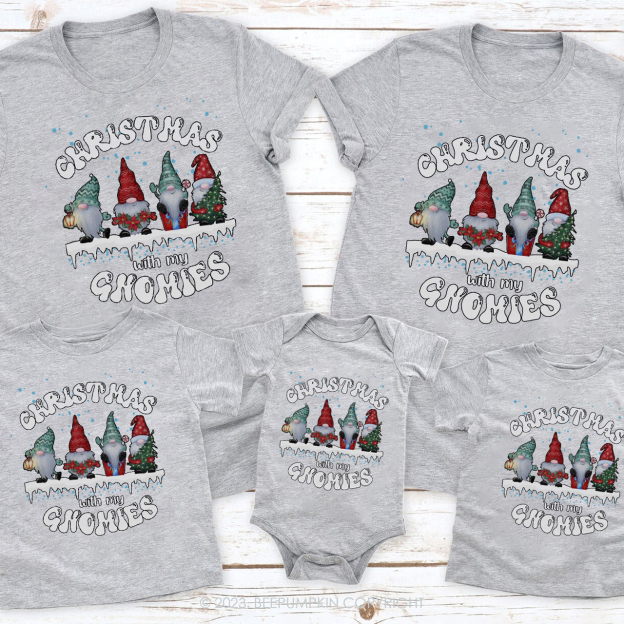 Four Santa Clauses on Christmas Eve Matching Family T-shirts Beepumpkin