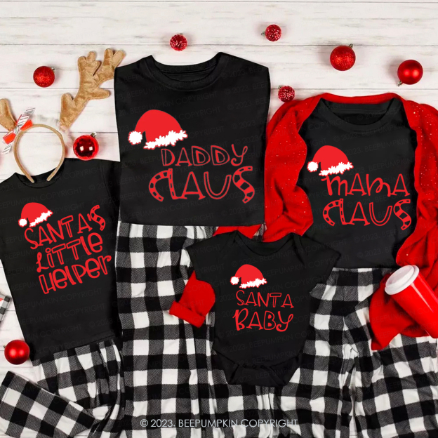 Santa Claus Mommy and Me Family Christmas Shirts
