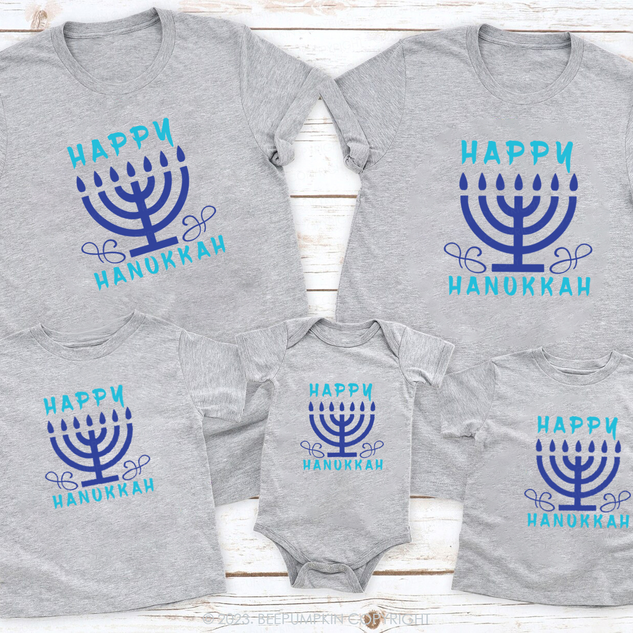 Hanukkah Glimmer on the Candlestick T-Shirts