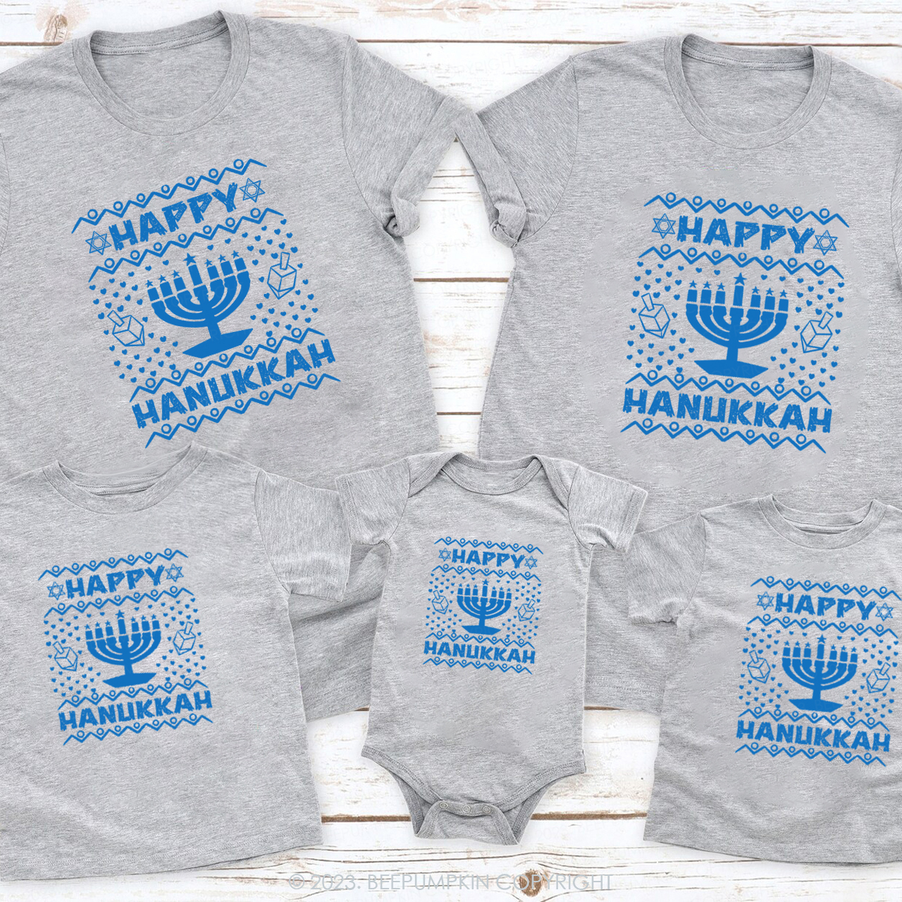 Happy Hanukkah Love Heart Fills the Air T-Shirts